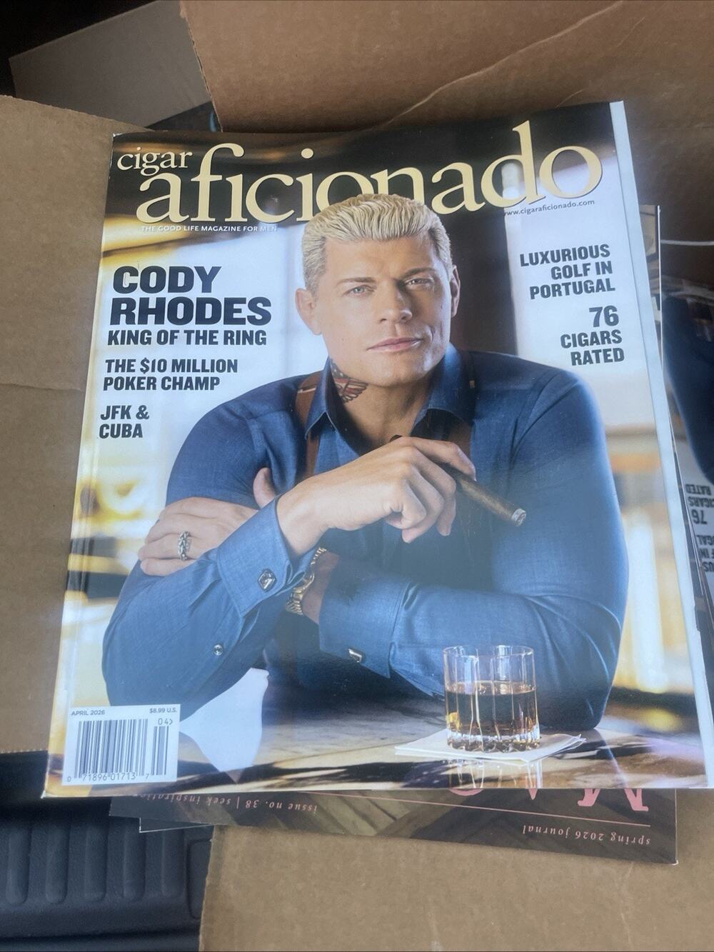 Cigar Aficionado Magazine March/April, 2026 - Cody Rhodes King of the Ring